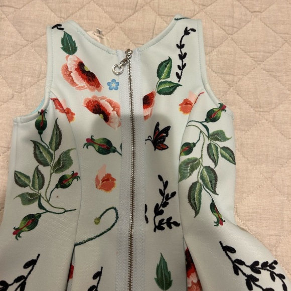 Hannah Banana Mint Green Floral Dress Sz 4 - Picture 4 of 5